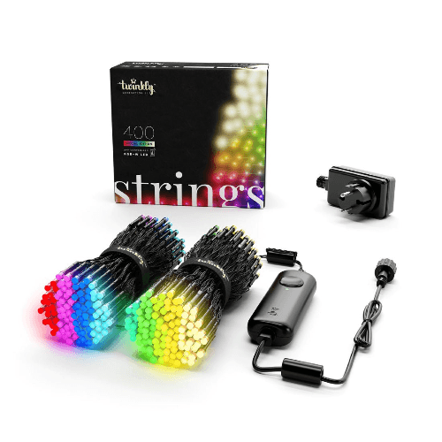 Twinkly 400L 5Mm App Controlled Rgbw Light String - Black & Green - إضاءة