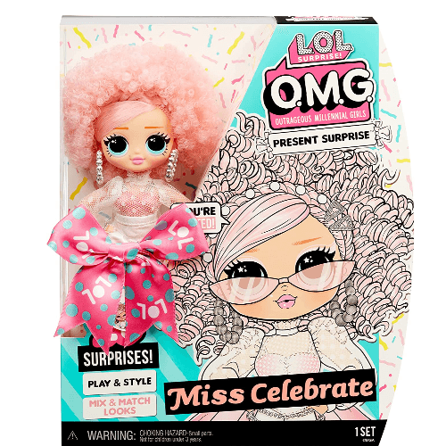 LOL Surprise OMG Present Surprise Series 2 Fashion Doll Miss Celebrate