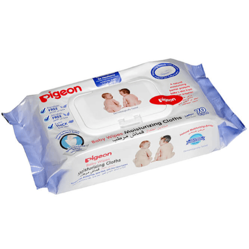 Pigeon Baby Wipes Moisturizing Cloths 70 Sheets 26539