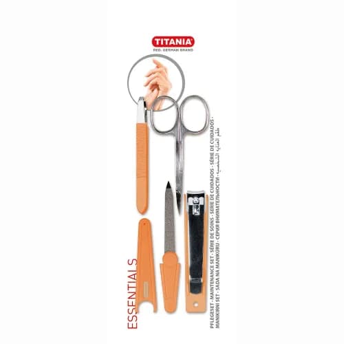 Titania Nail Care Set 4 Colours Assorted