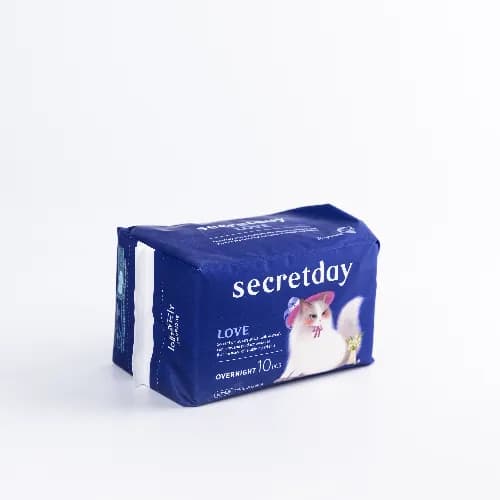 Secret Day Overnight Sanitary Pads 10 Pieces