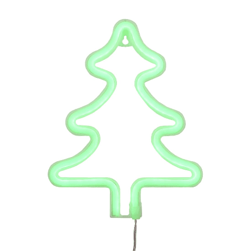 Led Neon Christmas Tree Shape - Green - إضاءة