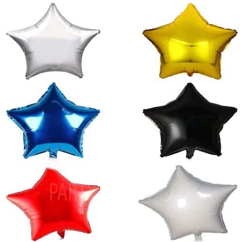 Star Helium Balloon Available Color (Gold, White, Red, Blue, Black)(25qr Each Balloon)