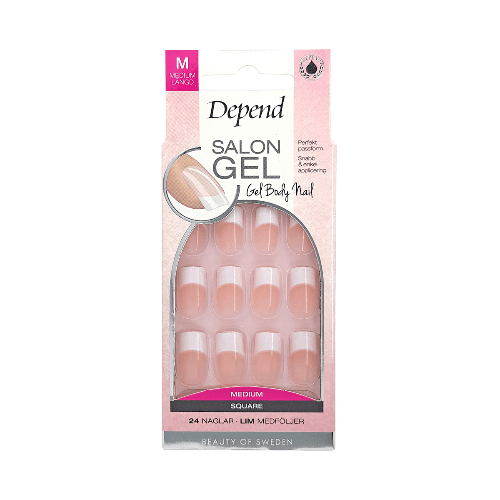 Depend Nail Salon Gel Pink Medium Sq