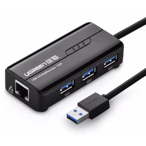 Ugreen Usb 3.0 Hub With Gigabit Ethernet - موزع يو أس بي