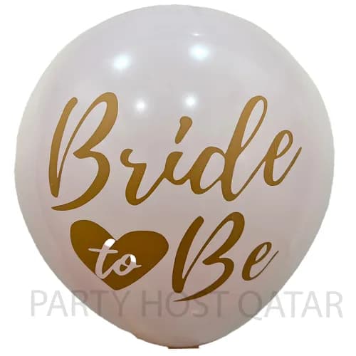 Bride To Be (Pink) Printed Helium Balloon