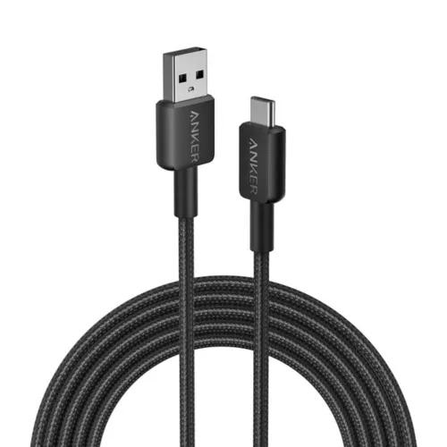 Anker 322 Usb-A To Usb-C Braided Cable 1 Meter Wite And Balack warranty 18 month