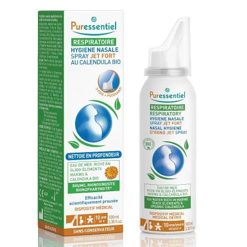 Puressentiel Respiratory Nasal Hygiene Strong Jet Spray With Organic Calendula 100Ml