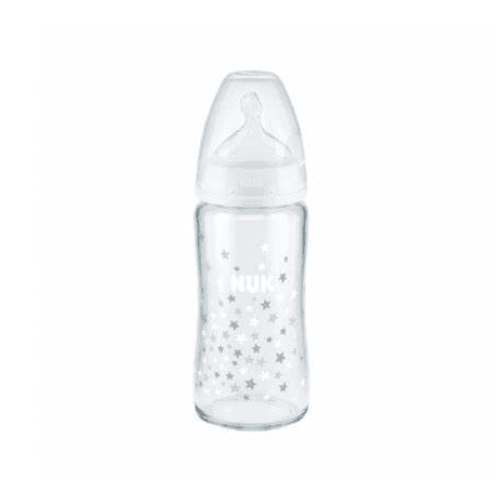 Nuk First Choice+ Glass Bottle (0-6 M) - 240 Ml