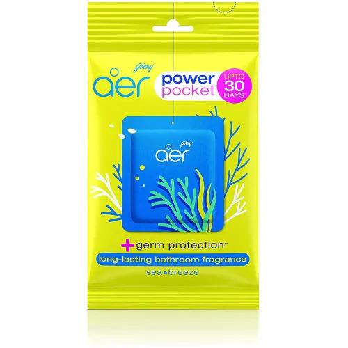 Godrej Aer Power Pocket Long Lasting Bathroom Fragrance Cool Surf 40Ml