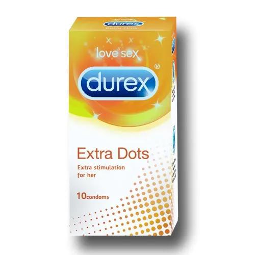 Durex Extra Dots Condom 10 Per Pack