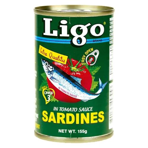 Ligo Sardines In Tomato Sauce Rich In Omega 3 155G