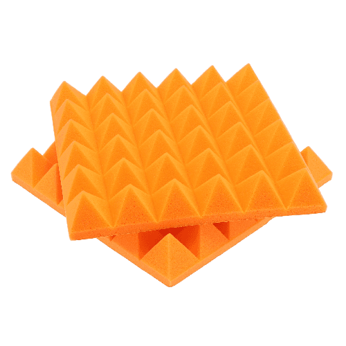 Epic Gamers Sound Proofing Foam W/ Adhesive (2Pcs) 30X30X5Cm - Orange - عازل صوت