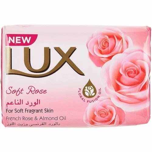 Lux Soft Rose Soap Bars With French Rose Extracts & Almond Oil For Soft Fragrant Skin 6*170G