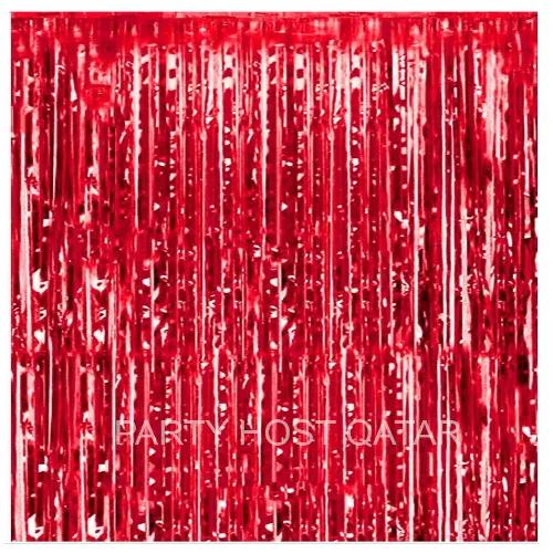 Red Foil Curtains