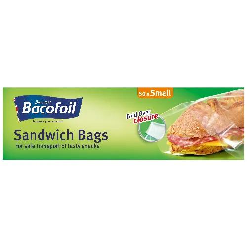 Bacofoil Sandwich Bag Fold Over Small Pack Of 50