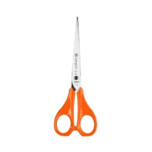 Kangaro Elegance Long Orange 185Mm Stainless Steel Pointed Tip Scissors 1 Piece