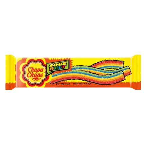 Chupa Chups Sour Belt Mixed Fruit Flavor 10 Gr