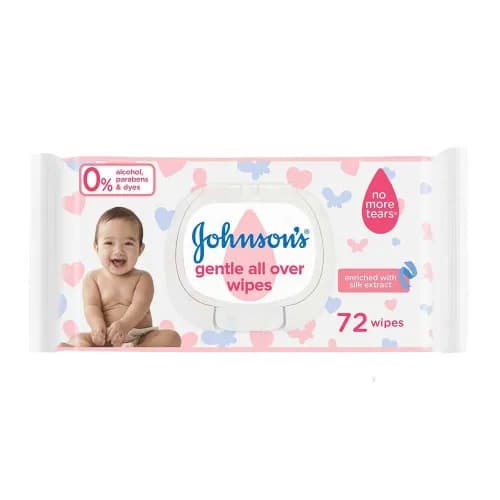 J&J Baby Gentle All Over Wipes 72 Pieces