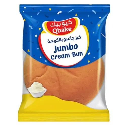 Qbake Jumbo Bun Filled With Cream 90 Gr