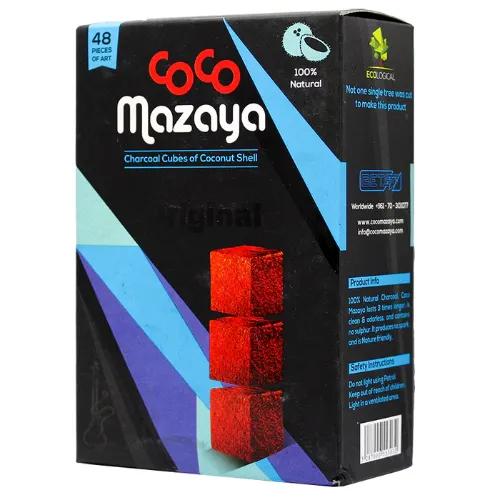 Coco Mazaya Coconut Shell Charcoal Cubes 48 Per Pack