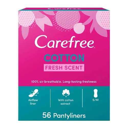 Carefree Cotton Unscented 56'S