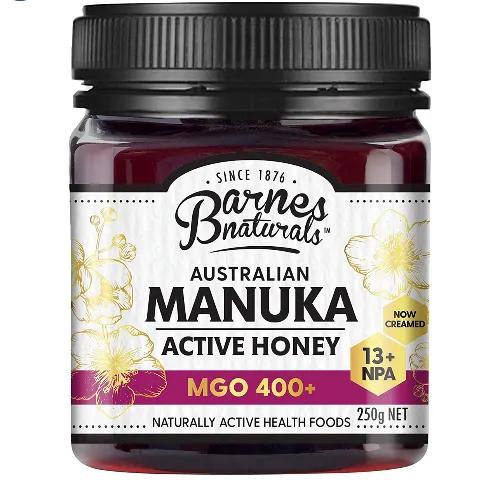 Barnes Natural Mgo 400+ Manuka Active Honey 250G