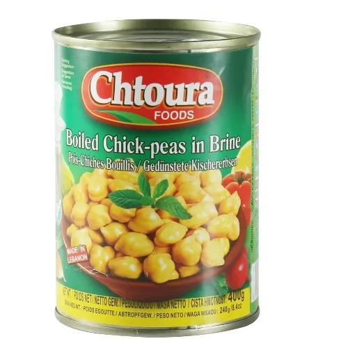 Chtoura Foods Boiled Chickpeas In Brine - Vegetarian 400 Gr