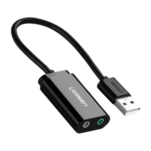Ugreen Usb External Stereo Sound Card - كابل
