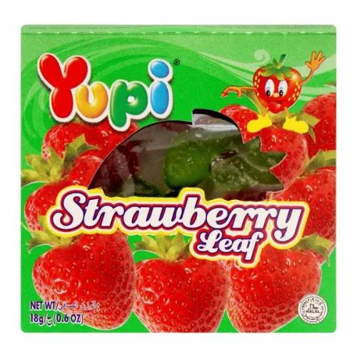 Yupi Strawberry Leaf Soft Candies 18 Gr