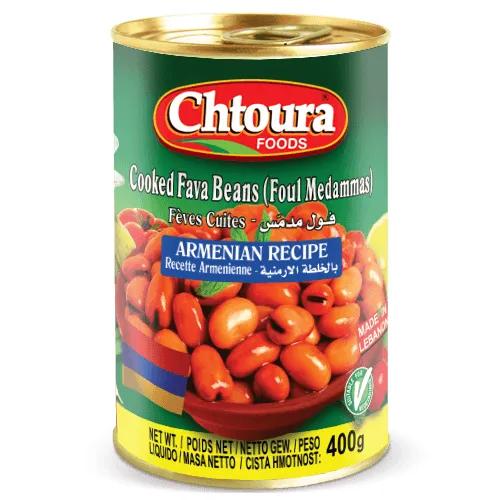 Chtoura Foods Cooked Fava Beans 400 Gr