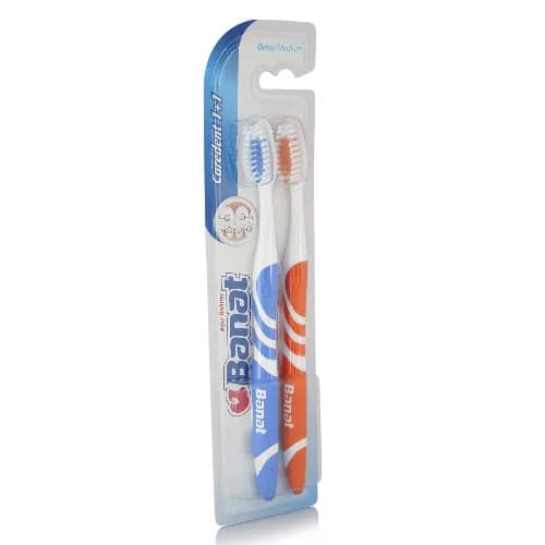 Banat Basic 2 Pack Toothbrush Medium