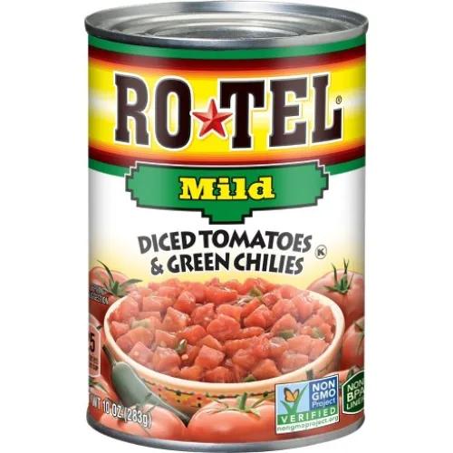 Rotel Diced Tomato Green Chilli Mild 10Oz