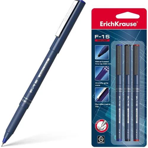 Fineliner Erichkrause  F-15,  Assorted Color (Set Of 3 Pcs)