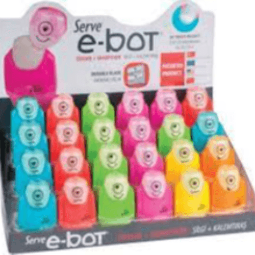 1 Serve E-bot Eraser & Sharpener Combo,