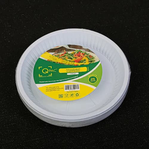 Plastic Plate 26 Cm500 Pcs