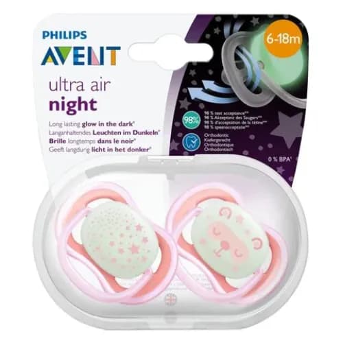 Philips Avent Sthr Sil Soft 6-18M Girl Deco X2