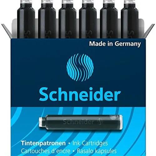 Ink Cartridge black Box 6 pieces Schneider