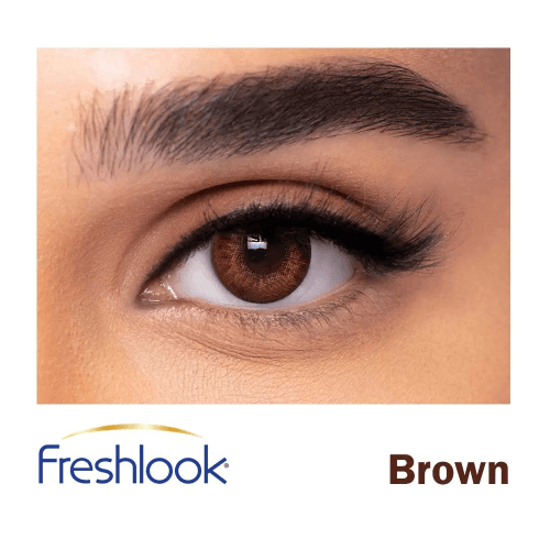 Fresh Look Monthly Color 2 Pcs 1 Box Brown