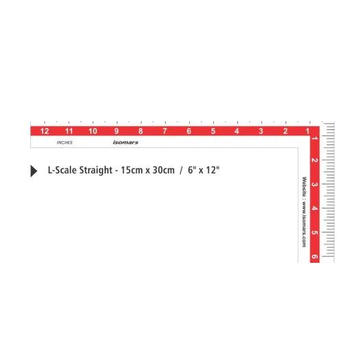 L - Scale Straight 15cm X 30cm / 6" X 12"