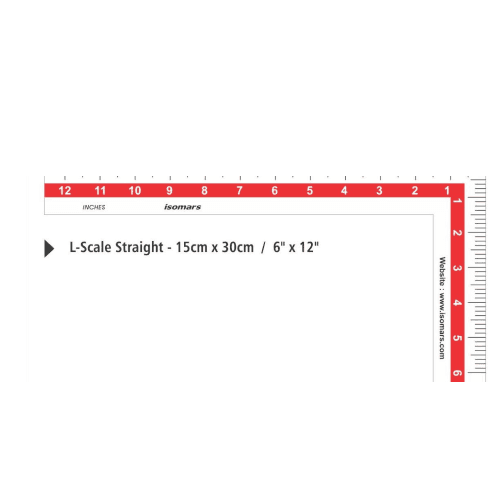 L - Scale Straight 15cm X 30cm / 6" X 12"