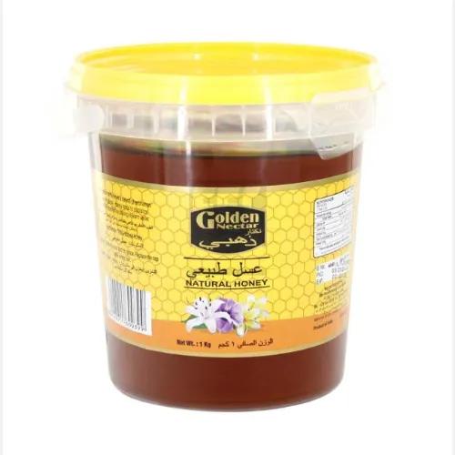 Golden Nectar Natural Honey Plastic Bucket 1Kg