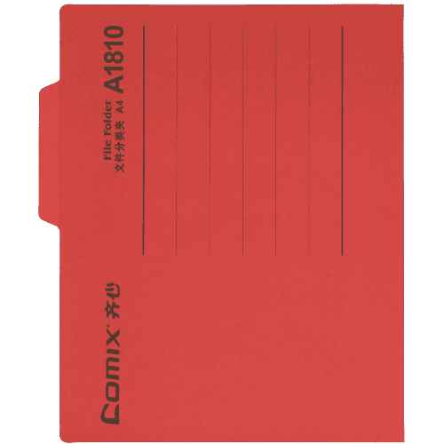 File Folder Manila 1 cut Tap 35 mm Capacity Classification Paper  A4 Red