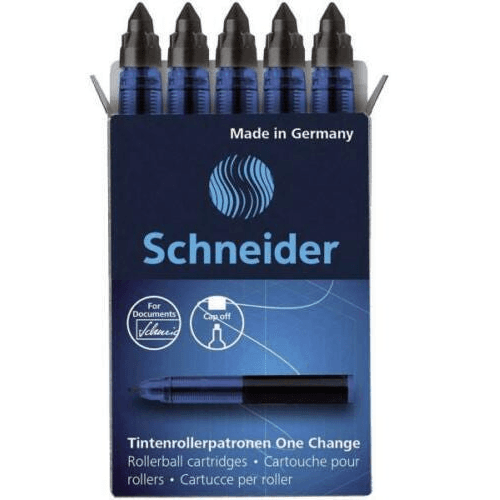 Rollerball cartridge One Change Box 5 pieces black Schneider