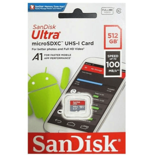 Sandisk 512Gb Ultra Microsdxc Uhs-I Memory Card