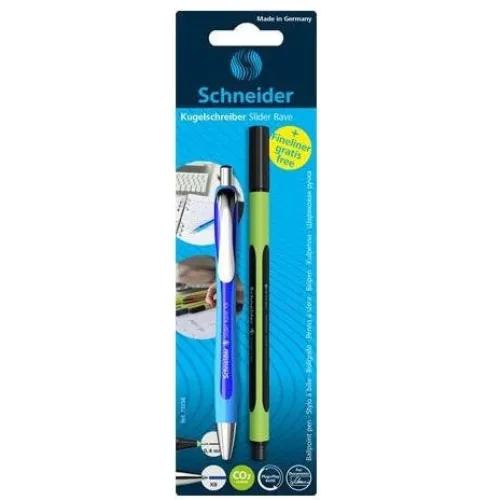 Ballpoint pen Slider Rave XB blue Blister 1 piece + 1xLine-Up free