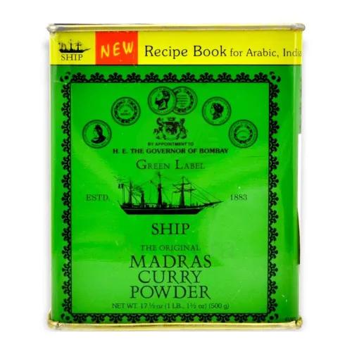 Ship Madras Curry Powder Tin 510G