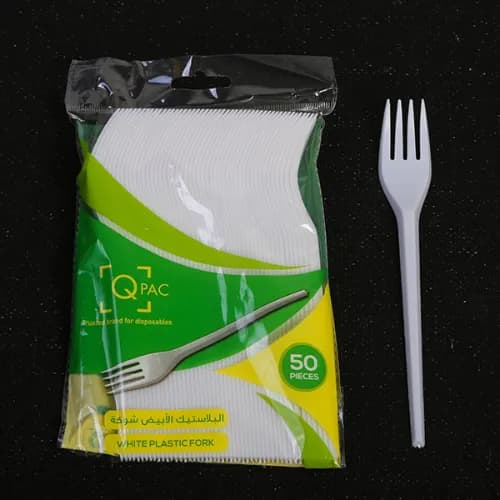 Plastic Fork White (1X50)