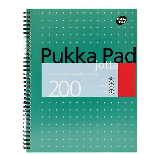 A4 Metallic Jotta Notepad  200 Pages Pukka Pad