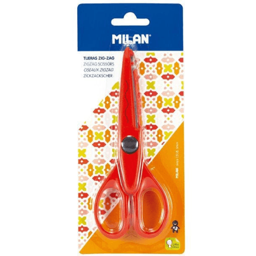 Scissors Zig-Zag 9Cm, Wavy Edge, Blister Pack